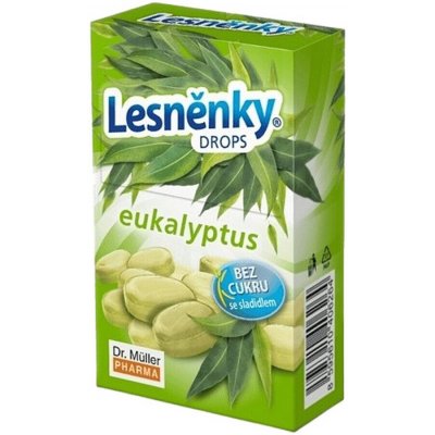 Dr.Müller Lesněnky drops eukalyptus bez cukru 38 g – Zboží Dáma