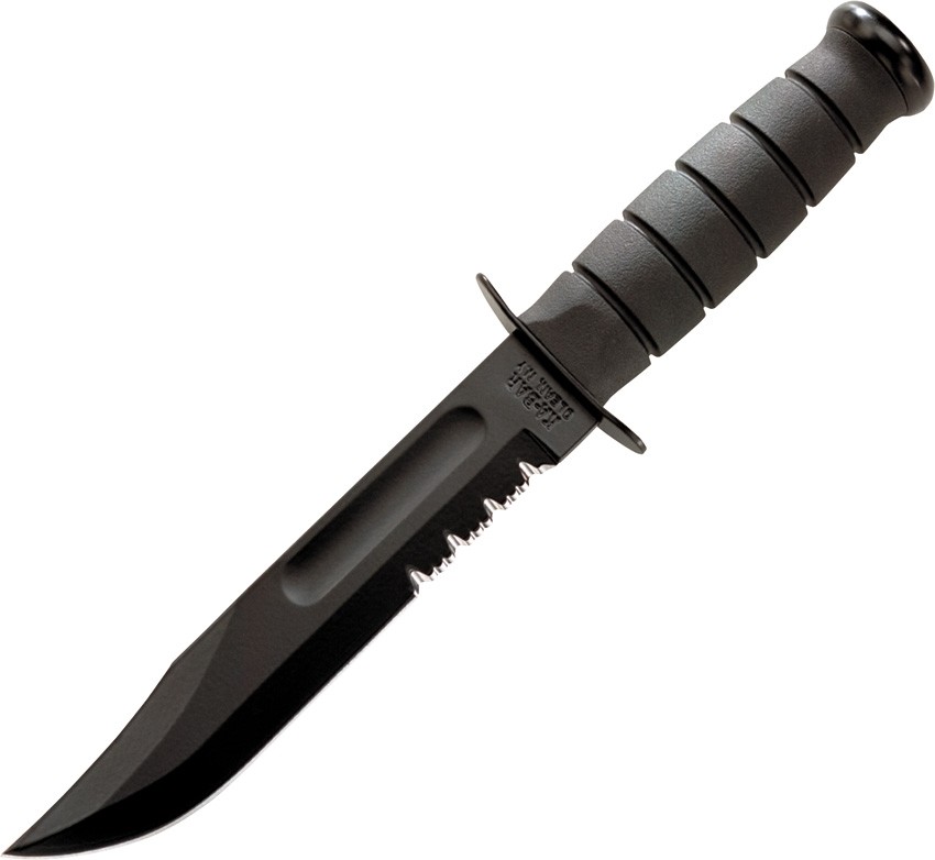 KA-BAR Full-Size Fighting/Utility Knife Serrated Leather Sheath