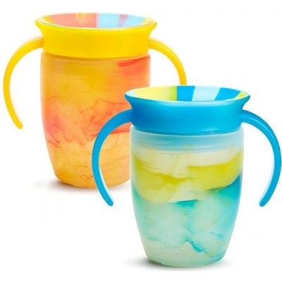 Munchkin Miracle 360° Tie Dye Cup Tropical žlutý a modrý 2 ks 207 ml – Zboží Mobilmania