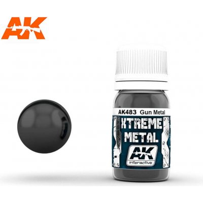 AK Interactive Xtreme Metal gun Metal AK483 – 30 ml – Zboží Dáma
