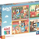 CLEMENTONI Bluey 4v1 12+16+20+24 dílků – Sleviste.cz
