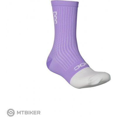POC Cyklo ponožky Flair Sock Mid Purple Amethyst / Hydrogen White – Zboží Mobilmania