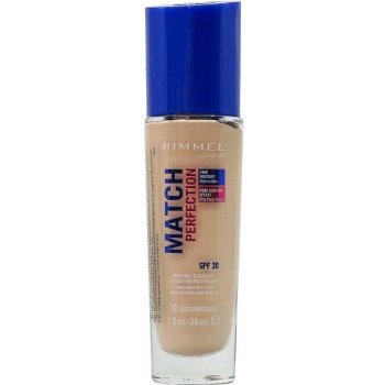 Rimmel London Match Perfection Foundation SPF20 make-up 10 Light Porcelain 30 ml