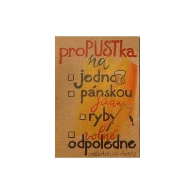 Přáníčko BeBechy - recyklovaný papír - Propustka – Hledejceny.cz