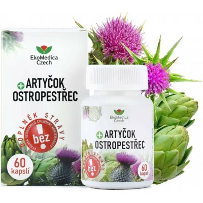 Ekomedica Artyčok + ostropestřec 60 kapslí – Hledejceny.cz