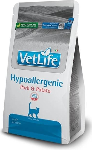 Vet Life Hypoallergenic Pork & Potato Feline 0,4 kg