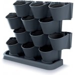 Sada závěsných vertikálních květináčů 12ks IO2W600S CASCADE GARDEN WALL – Sleviste.cz
