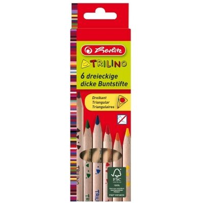 Pastelky 6 ks. Trilino, troj. - Pelikan – Hledejceny.cz