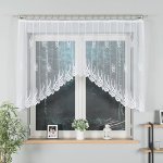 Dekorační oblouková krátká záclona na žabky GOSIA 120 bílá 300x120 cm MyBestHome – Hledejceny.cz