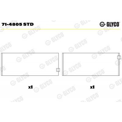 Ojnicni lozisko GLYCO 71-4805 STD – Hledejceny.cz