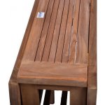 Zahradní skládací stůl DIVERO z teakového dřeva, P1593 – Zboží Mobilmania