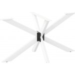 Omaxi Noha jídelního stolu ve tvaru pavouka bílá 150 x 78 x 72-73 cm ocel 317773 – Sleviste.cz