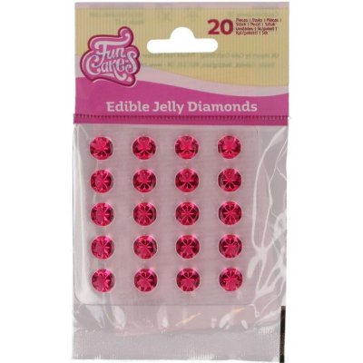 Jedlé diamanty růžové - 20 ks - FunCakes – Zboží Mobilmania