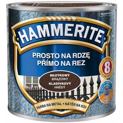 Akzo Nobel Hammerite Přímo na rez kladívkový 0,7L hnědý – Hledejceny.cz