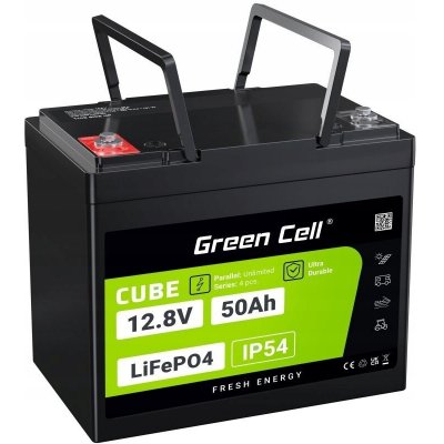 Green Cell LiFePO4 50Ah 12.8V 12V BMS pro karavan vozík loď – Sleviste.cz