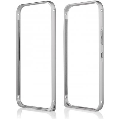 Pouzdro QULT Case HTC One M9 BUMPER METAL stříbrné