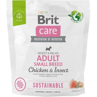Brit Care Sustainable Adult Small Breed Chicken & Insect 1 kg – Sleviste.cz