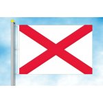 LIBEA, s.r.o. Alabama vlajka Rozměr: 40×60 cm, Uchycení: Karabiny na stožár – Hledejceny.cz