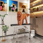 PawHut Trimovací stůl 107 x 60 x 170 cm černý – Hledejceny.cz