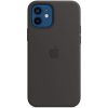 Pouzdro a kryt na mobilní telefon Apple Apple iPhone 12 / 12 Pro Silicone Case with MagSafe Black MHL73ZM/A