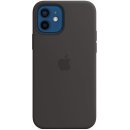Pouzdro a kryt na mobilní telefon Apple iPhone 12 / 12 Pro Silicone Case with MagSafe Black MHL73ZM/A