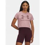 Under Armour Dámské tričko UA Logo SS PNK Růžová – Zboží Mobilmania