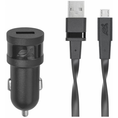 Riva Power 4211 BD1 automobilový adaptér 1,0A/1 USB, černá, 12V + mikro USB kabel