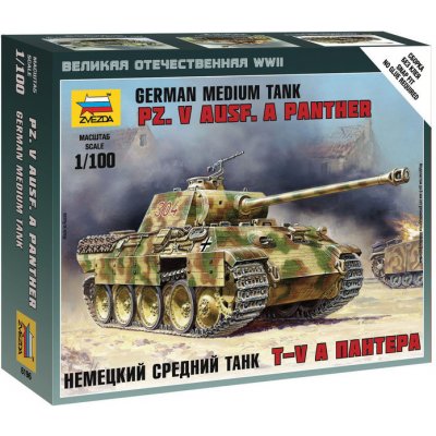 Zvezda Wargames WWII tank 6196 Pz.V Ausf. A Panther 1:100 – Zbozi.Blesk.cz