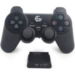 GEMBIRD gamepad JPD-WDV-01, vibrační, bezdrátový, PC/PS2/PS3, USB