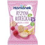 Hamánek Bio Rýžová kolečka malina a banán 35 g – Zboží Dáma