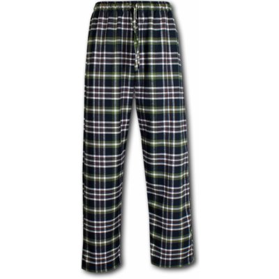 Luiz 1770 pánské pyžamové kalhoty flanel zelené