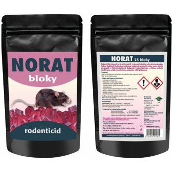 Rodenticid NORAT 25 parafínové bloky 300 g