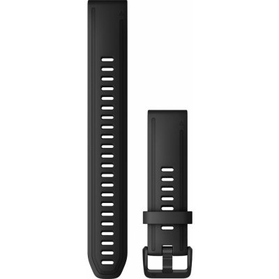 Garmin řemínek pro fenix6S QuickFit 20 řemínek, pro chytré hodinky fenix6S, QuickFit 20, silikonový, dlouhý, černý, černá přezka 010-12942-00