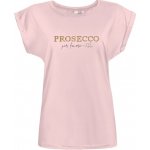 Tričko s potiskem Prosecco per favore dámské Růžová – Zboží Dáma