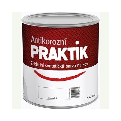 Barva Praktik syntetická základní antikorozní na kov bílá – 2,5 l – Zbozi.Blesk.cz