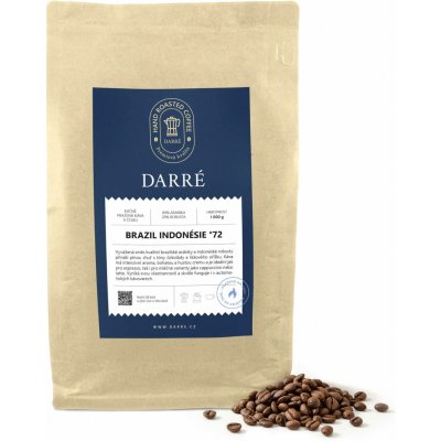Darré Prémiová Brazil Indonésie °72 80% Arabika 20% Robusta zrnková 1 kg – Hledejceny.cz