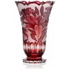 Bohemia Crystal Ručně broušená váza Lilie Rubín 305mm