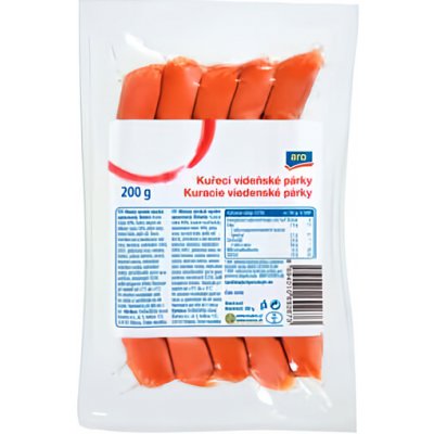 Aro Vídeňské kuřecí párky 200 g – Zboží Dáma