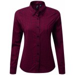 Premier dámská károvaná košile Maxton červená černá – Zboží Dáma