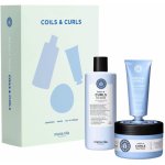 Maria Nila Coils & Curls Holiday Box šampon 350 ml + bezoplachový krém 100 ml + maska 250 ml dárková sada – Hledejceny.cz