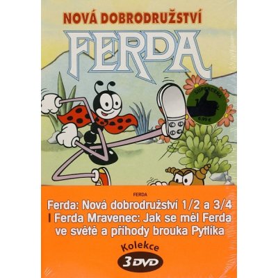 Ferda mravenec - Jak se měl ve světě, Ferda Nová dobrodružství 1/2, 3/4 DVD – Zboží Mobilmania