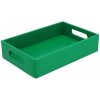 Úložný box ČistéDřevo Dřevěná bedýnka 30x20x7 cm mátově zelená