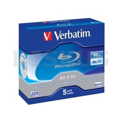 Verbatim BD-R 50GB 6x, DualLayer, casebox, 1ks (43748) – Hledejceny.cz