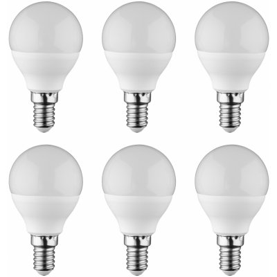 Livarno home LED žárovky, 6 kusů E14 koule, 3 W