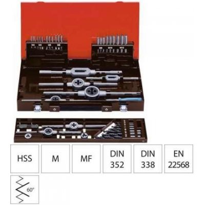 Format 1795.0220 Závitníky a závitová očka HSS M3 ÷ M12. Sada 44 dílů – Zboží Mobilmania