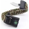 Paracord náramek Lodestar Survival s kompasemnůžhodinkykřesadlo multi