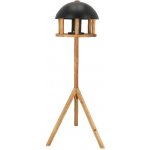 Esschert Design Krmítko na trojnožce se zásobníke 120 cm dub černá střecha – Hledejceny.cz