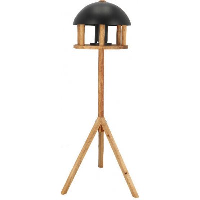 Esschert Design Krmítko na trojnožce se zásobníke 120 cm dub černá střecha – Hledejceny.cz