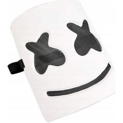 Korbi Plastová maska DJ Marshmello Cosplay bílá – Zboží Mobilmania