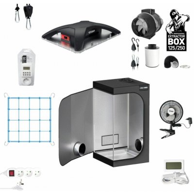 Growmarket Kompletní grow box URBANBOX LED GENT 100W Set 60x60x160 cm – Hledejceny.cz